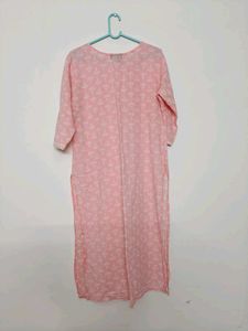 Peach Floral Kurti