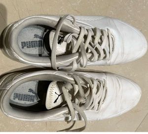 Puma white shoes