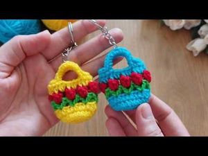 Crochet Bag Keychain