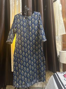 Elegant Blue Printed Kurta