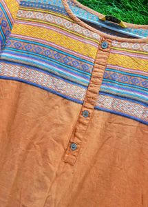 beautiful orange kurta