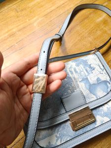 Beautiful Blue Forest Print Bag.