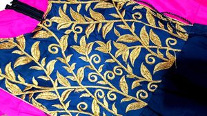 Elegant Embroidered Ethnic Dress🔵🥰❣️