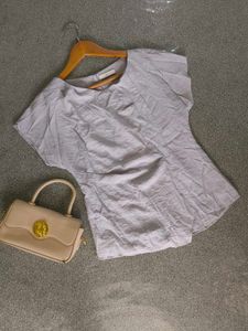 Korean Vintage Pale Gray  Top ❤️❤️