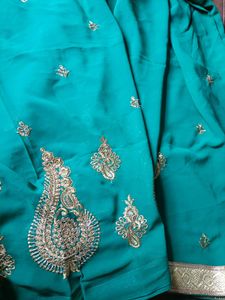 Elegant Green Saree