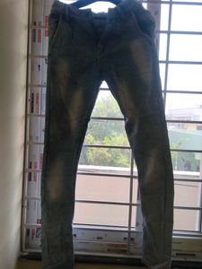 off white blue jeans