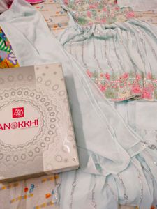 Premium Lehanga Choli With Top Jacket And Dupatta