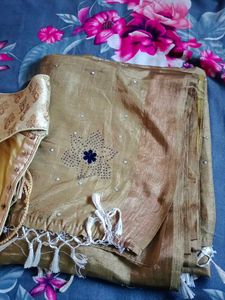 Elegant Gold-toned Saree