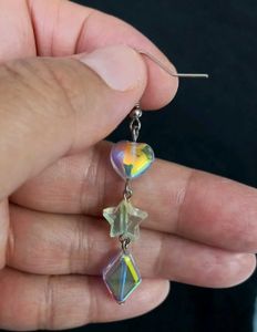 Elegant Long Handmade Shiny Earrings