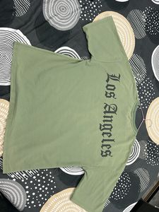 Olive Green &#34;Los Angeles&#34; Graphic Tee