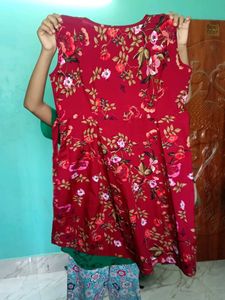 Maroon Dress For All Season