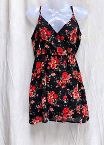 9210Floral Print Mini Dress