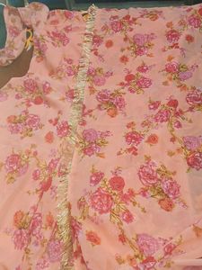 Floral Print Dress [2 piece set]