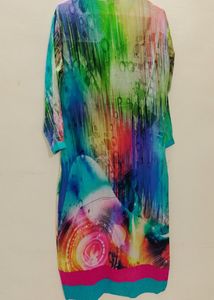 🌈Multi Clr Pakistani Style Full Length Kurti