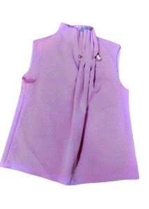 Women Lavender Crop Top | Party Wear