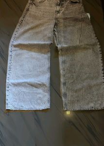 Wide Leg Denim Jeans