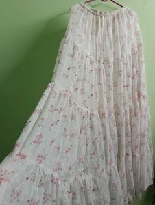 Floral Tiered Maxi Skirt