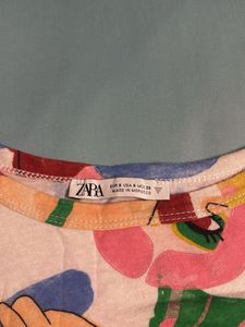 Zara Artsy Graphic Tee