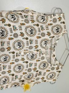 Elephant Print Sleeveless Top