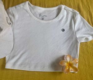 White Baby Tee