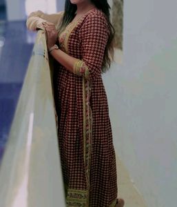 Nayara Cut Dress😻with Pant