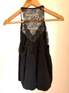Beautiful Imported Black Top With Lace
