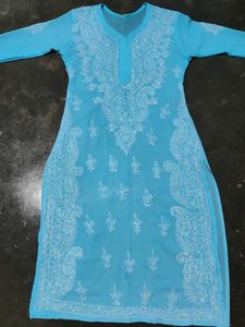 chickankari kurti with inner