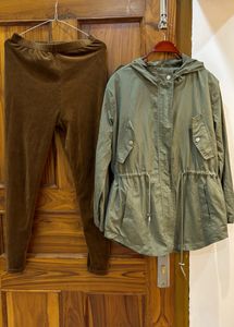 Women Jacket And Velvet Leggings From Thailand