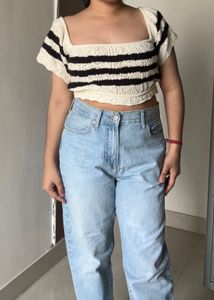 Off Shoulder Crop Top