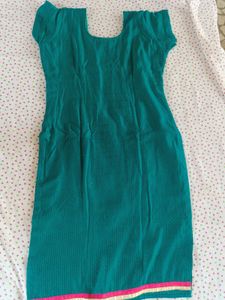 Teal Embroidered Kurti