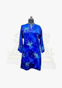 Blue Floral Kurta