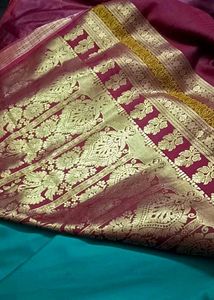 Elegant Green Silk Saree