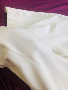 White Straight Leg Trousers