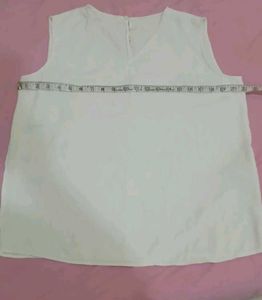 White Sleeveless Top 36-38