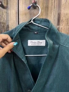 Green Corduroy Shirt