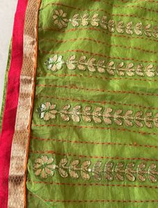 Embroidery Work With Inner Heavy Luknowvi  Silk Su