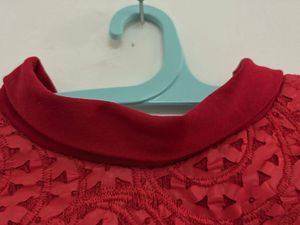 Italian Red Sleeveless Dress