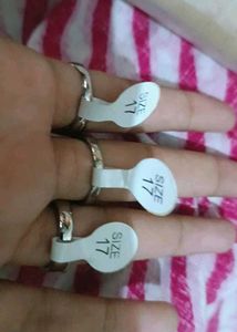 Silver Tone Statement Ring Set