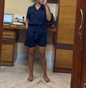 Lee Cooper Navy Blue Playsuit