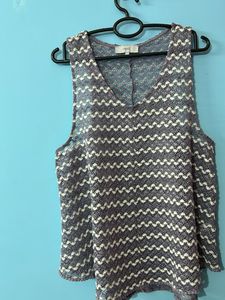 Stylish Grey Knit Tank Top