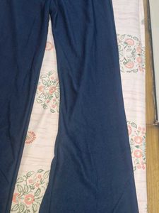Navy Blue Wide Leg Pants