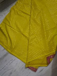New Saree Light Yellowish