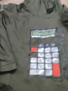 Olive Green Graphic Hoodie