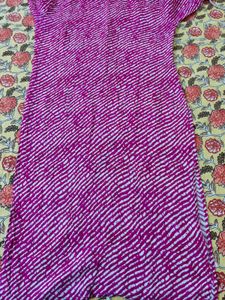 Pink Striped Kurta