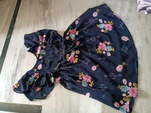 Floral Print Dress (one restitch needed)