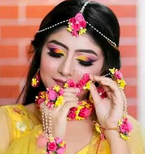 Full Bridal Flower Jwellery Set for Wedding/Party