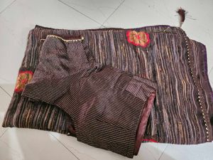 Elegant Striped Saree