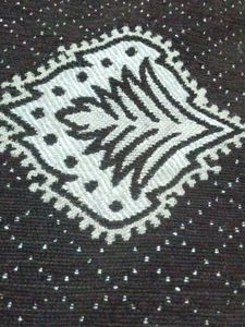 Ethnic crochet mat big size (once used)