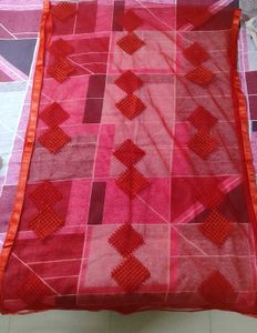 Beautiful Red Net Dupatta