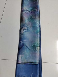 Blue Printed softy saree...